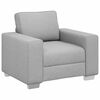vidaXL Fauteuil Gris nuage 100 cm tissu