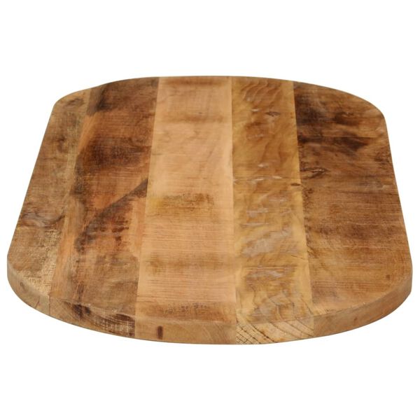 vidaXL Dessus de table 100x40x3,8cm ovale bois massif de manguier brut