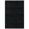 vidaXL Tapis lavable &agrave; poils courts doux et moelleux antid&eacute;rapant noir