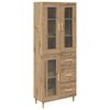 vidaXL Haut Armoire Ch&ecirc;ne artisanal 69,5 x 34 x 180 cm