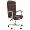 vidaXL Fauteuil inclinable de bureau Marron Similicuir