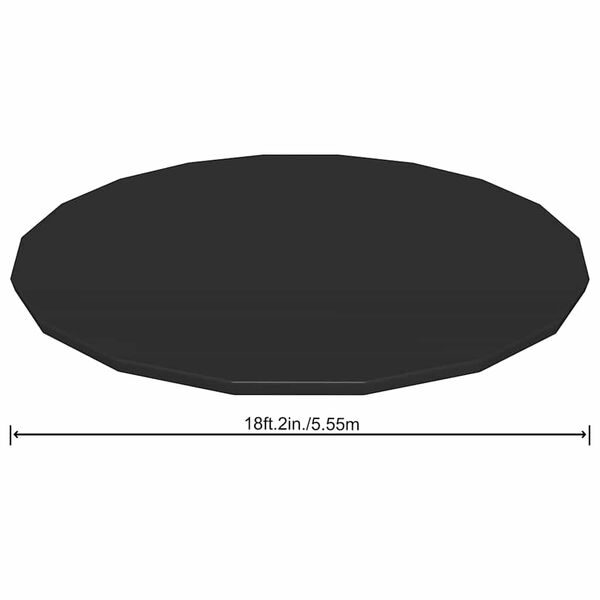 Bestway Couverture de piscine Flowclear Fast Set 555 cm