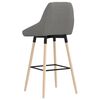 vidaXL Tabouret de bar Gris clair Tissu