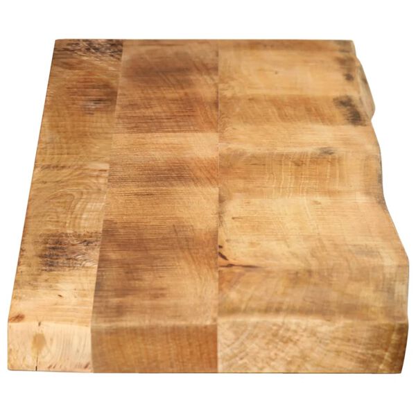 vidaXL Dessus de table 160x20x3,8cm bord vif bois massif manguier brut