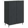 vidaXL Buffet Noir 66 x 34,5 x 92 cm Bois d'ing&eacute;nierie