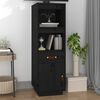 vidaXL Buffet haut Noir 34x40x108,5 cm Bois massif de pin