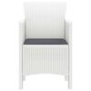 vidaXL Chaise de jardin 4 pcs Blanc 53 x 49 x 85 cm PP