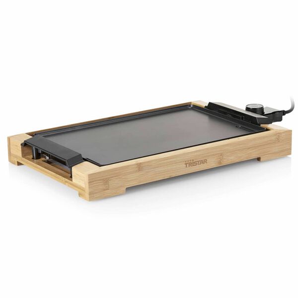 Tristar Plancha &eacute;lectrique 2000 W 37x25 cm Bambou