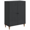 vidaXL Buffet Noir 66 x 34,5 x 90 cm Bois d'ing&eacute;nierie