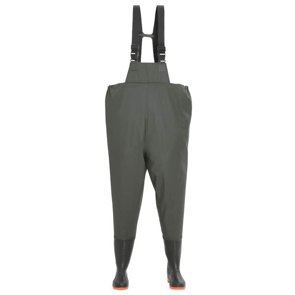 vidaXL Pantalon échassier avec bottes Vert Pointure 41