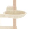 vidaXL Arbre &agrave; chat avec griffoirs en sisal cr&egrave;me 82,5 cm