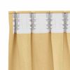 vidaXL Rideaux occultants avec anneaux 2 pcs Beige 175 x 140 cm