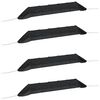 vidaXL Tunnels en filet 4 pcs noir acier et poly&eacute;thyl&egrave;ne