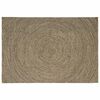 vidaXL Tapis de zone Naturel et noir 240 x 340 cm Jute