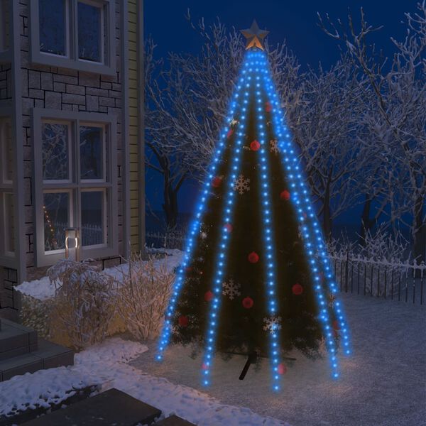 vidaXL Guirlande lumineuse d'arbre de No&euml;l 400 LED Bleu 400 cm