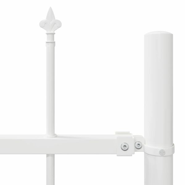 vidaXL Cl&ocirc;ture de jardin 5 pcs Blanc 8,5 x 0,8 m