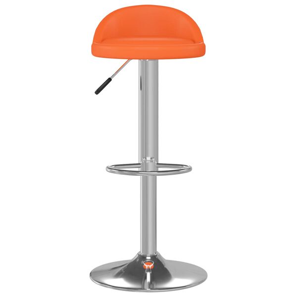 vidaXL Tabourets de bar lot de 2 orange similicuir