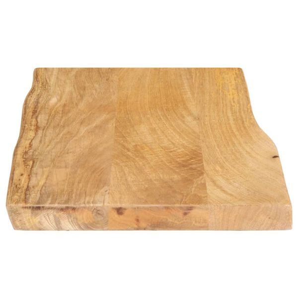 vidaXL Dessus de table 50x40x3,8 cm bord vivant bois massif manguier