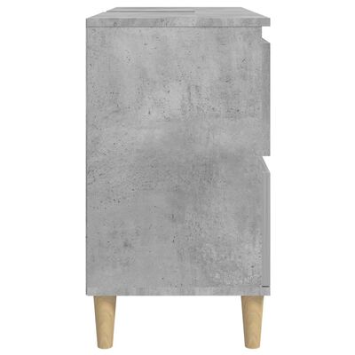 vidaXL Meuble d'évier gris béton 80x33x60 cm bois d'ingénierie