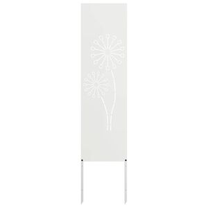 vidaXL &Eacute;cran de confidentialit&eacute; de jardin Fretwork Blanc 32 x 140 cm