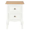vidaXL Tables de chevet 2 pcs blanc 35x30x49 cm MDF