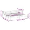 vidaXL Lit de jour et lit gigogne sans matelas 80x200 cm bois massif