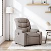 vidaXL Fauteuil inclinable Taupe Tissu
