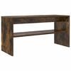 vidaXL Meuble TV 80 x 30 x 40 cm Ch&ecirc;ne fum&eacute; Bois d'ing&eacute;nierie