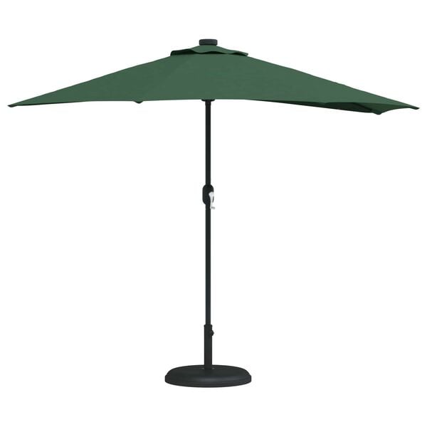 vidaXL Parasol de jardin Vert 294 x 150 x 224 cm Polyester et Acier