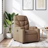 vidaXL Fauteuil inclinable Marron Tissu