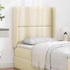 vidaXL Oreille de t&ecirc;te de lit Cr&egrave;me 80 x 16 x 4 cm PVC