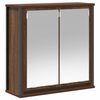 vidaXL Armoire murale de salle de bain miroir chêne marron 60x21x60 cm