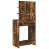 vidaXL Tables de maquillage pour chambre Ch&ecirc;ne fum&eacute; 80 x 39,6 x 135 cm