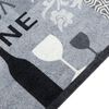 vidaXL Tapis de cuisine lavable imprim&eacute; Wine gris 45x150 cm