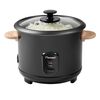 Bestron Cuiseur &agrave; riz avec poign&eacute;es en bambou ARC180BW 1,8 L 700W Noir
