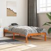 vidaXL Cadre de lit sans matelas cire marron 100x200cm bois pin massif