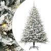 vidaXL Arbre de No&euml;l artificiel pr&eacute;-&eacute;clair&eacute; avec ensemble de boules