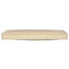 vidaXL Set de coussins de palette 2 pcs Beige 120 x 40 x 8 cm
