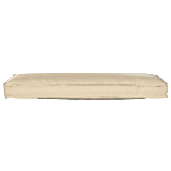 vidaXL Set de coussins de palette 2 pcs Beige 120 x 40 x 8 cm