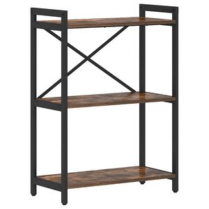 vidaXL &Eacute;tag&egrave;re 60 x 30 x 85 cm Bois d'ing&eacute;nierie Ch&ecirc;ne fum&eacute;
