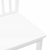 vidaXL Chaises à manger 2 pcs blanc bois massif caoutchouc