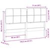 vidaXL T&ecirc;te de lit capitonn&eacute;e Marron et gris clair 140 cm Pin massif