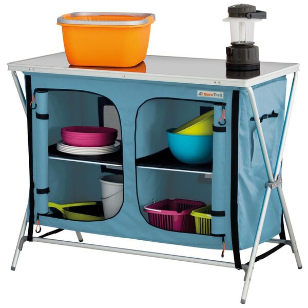 Eurotrail Armoire de camping Bonaire Bleu r&ecirc;ve