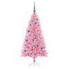 vidaXL Sapin de No&euml;l avec 150 LED avec support Rose 150 cm PVC