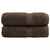 vidaXL Serviettes d'invit&eacute; de qualit&eacute; sup&eacute;rieure SOLUND 2 pcs marron