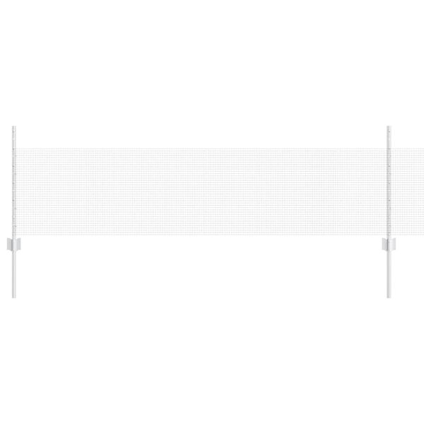 vidaXL Cl&ocirc;ture avec poteau Argent&eacute; 0,5 x 100 m Acier