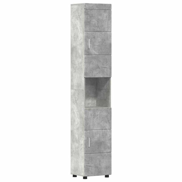 vidaXL Ensemble d'armoire de salle de bain TULUM Gris b&eacute;ton