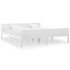 vidaXL Cadre de lit sans matelas bois massif de pin blanc 180x200 cm