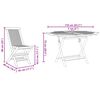 vidaXL Ensemble de salle à manger pour jardin 5 pcs Marron Teck massif