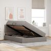 vidaXL Lit avec rangement et matelas avec matelas Taupe 140 x 190 cm